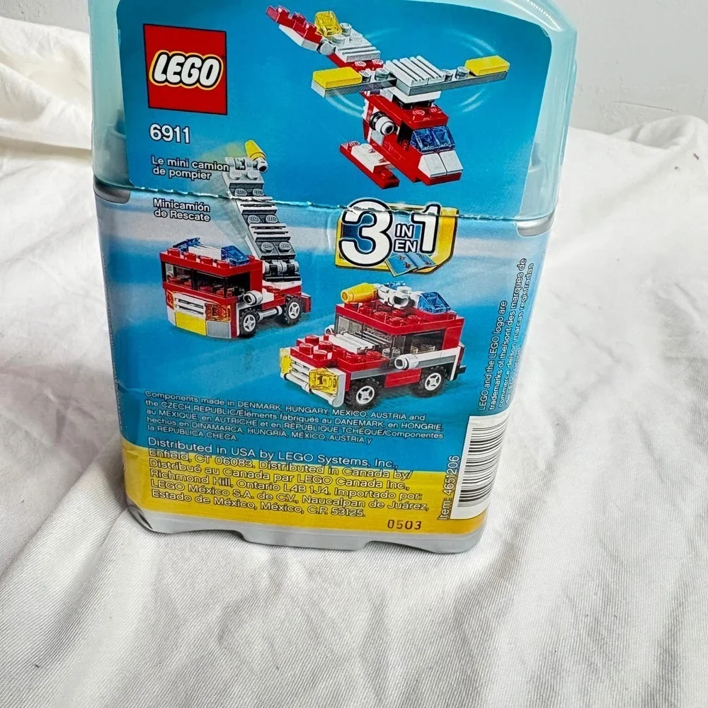 LEGO Creator 6911 Mini Fire Rescue 3 in 1 Building Toy Set, Ages 6 to 12